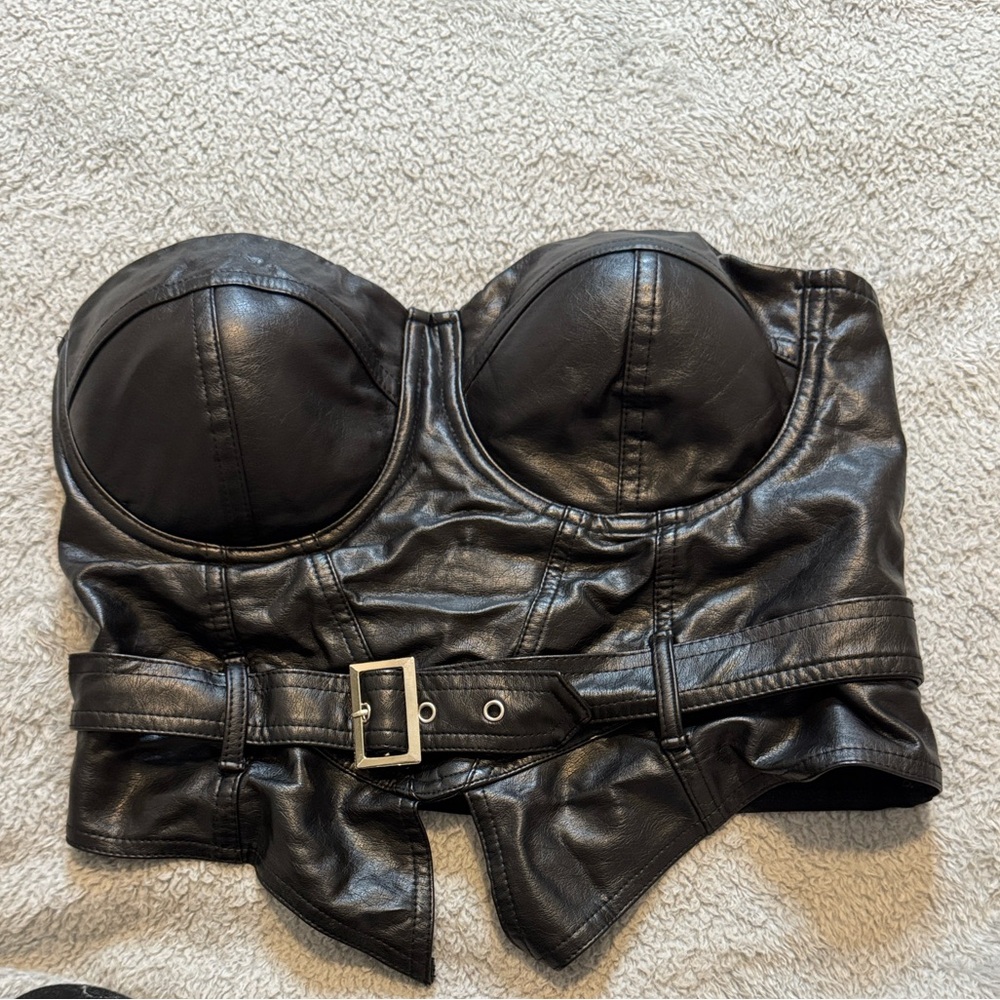 Fashion Nova Black Bustier Top